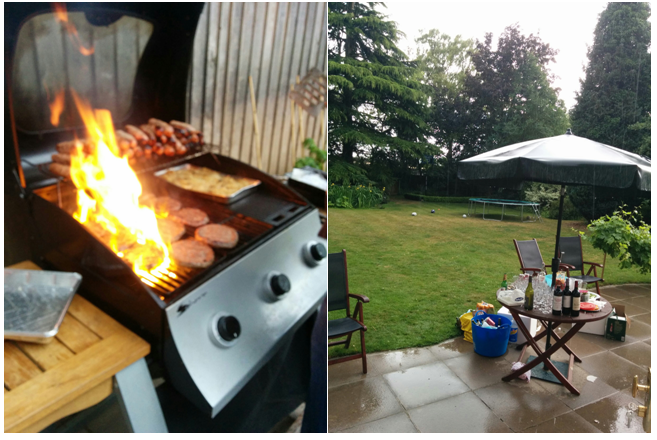 Figure 10: A proper British “Summer” BBQ in the rain. 