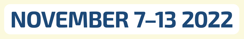 7th November to 13th November 2022